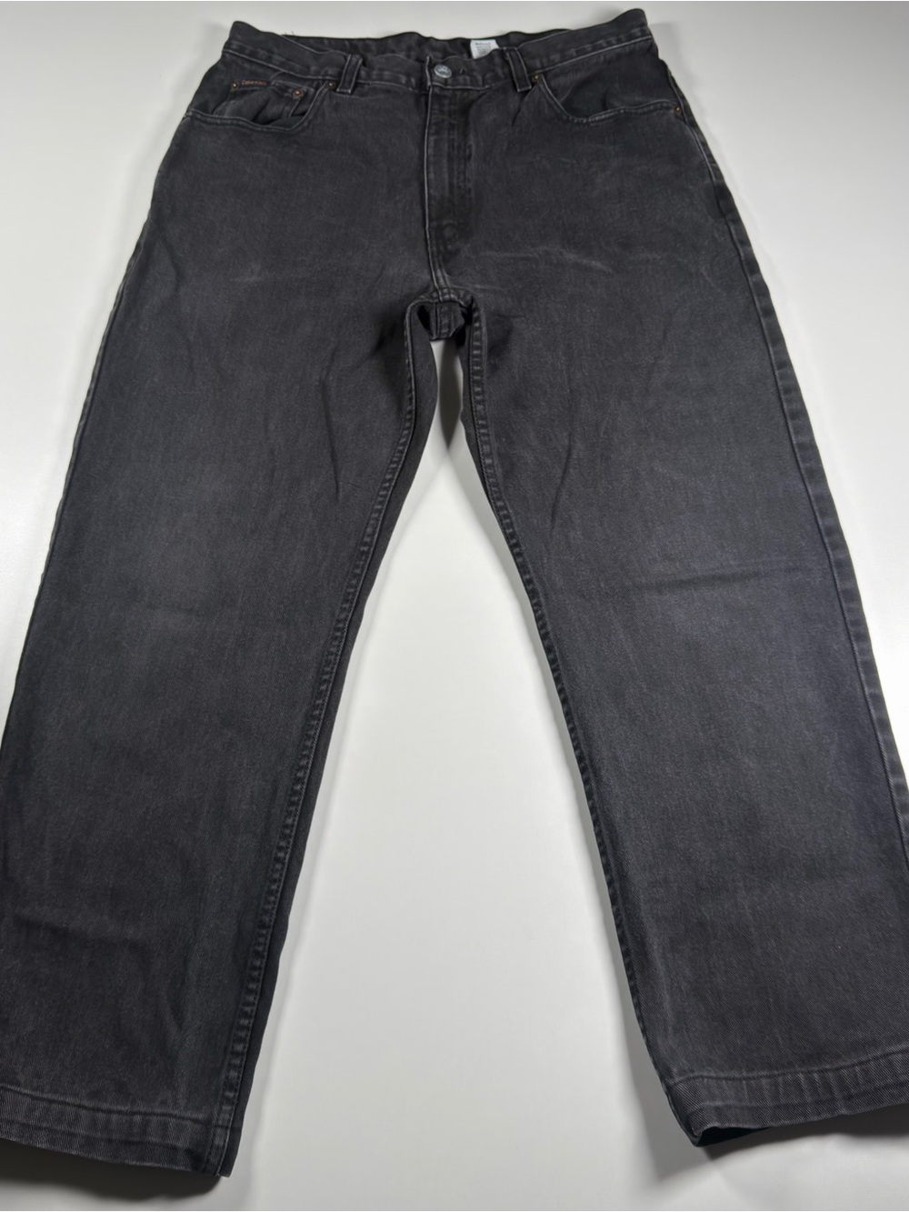 Calvin Klein Dark Wash Jeans Relaxed Black Denim